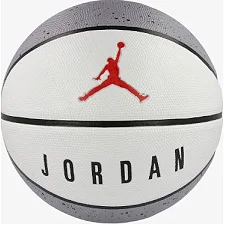 М'яч баскетбольний Nike JORDAN PLAYGROUND 2.0 8P DEFLATED CEMENT GREY/WHITE/BLACK/FIRE RED size 7