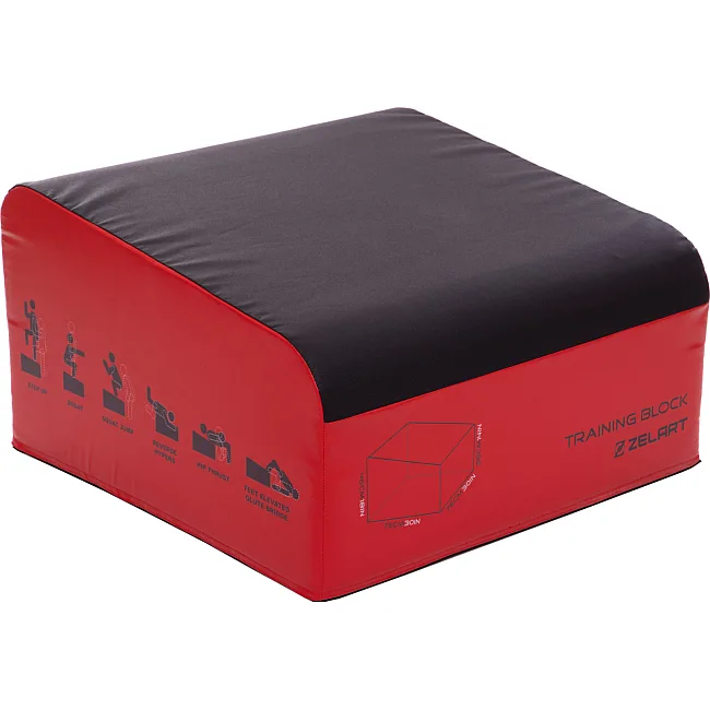 Бокс пліометричний тумба для кросфіту Пліобокс Plyo box ZELART FI-3632 1шт 76-76-36/46см