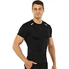Футболка компрессионная с коротким рукавом мужская LIDONG UA-7303 24-3XL (Черный)