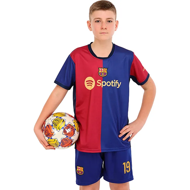 Футбольна форма дитяча із символікою клубу BARCELONA YAMAL 19 домашня 2025 SP-SPORT CO-4628