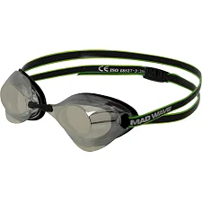 Стартовые очки для плавания радужные линзы MADWAVE TURBO RACER II RAINBOW M045807 (Черный)