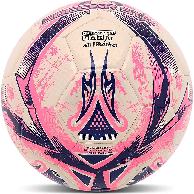 Футбольный мяч
 HYBRID SOCCER STAR TO-TOWN FB-4517 №5 PU (Белый-розовый)