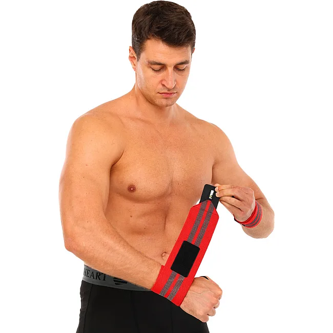 Кистевые бинты STRENGTH WRIST WRAPS MUTE MT-9188-3 2штуки (Оранжевый)