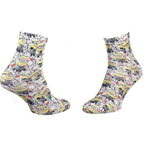 Носки MINIONS ALL OVER DE MINIONS+ COEUR женскиеарт17890635-4