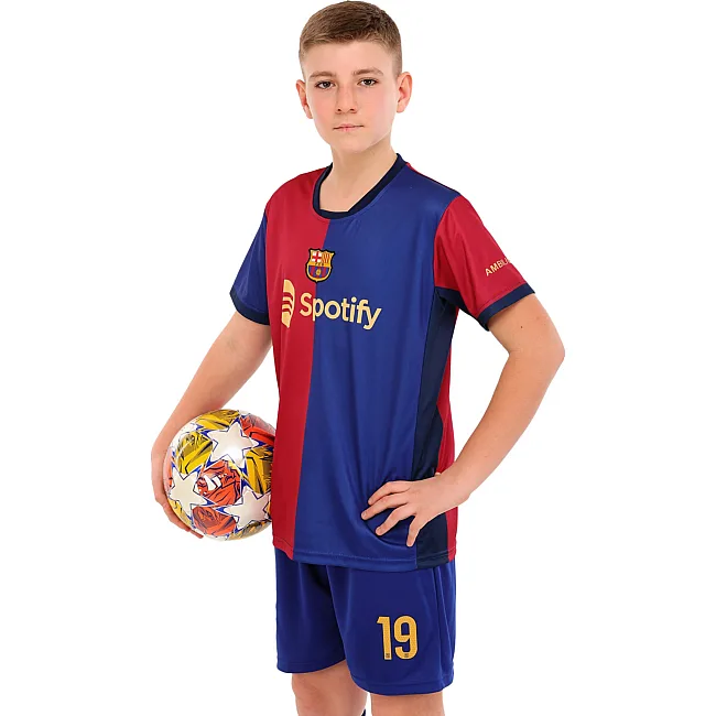 Футбольна форма дитяча із символікою клубу BARCELONA YAMAL 19 домашня 2025 SP-SPORT CO-4628
