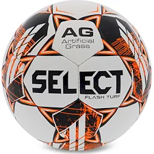 Футбольный мяч SELECT FLASH TURF FIFA BASIC V23 FLASH-TURF-WOR №4 (Белый-оранжевый)