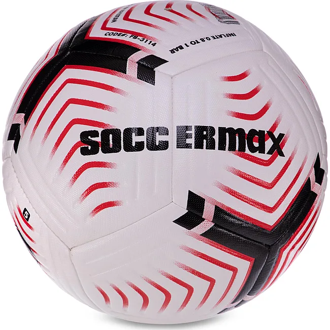 Футбольный мяч
 HYBRID SOCCERMAX FIFA FB-3114 №5 PU (Белый-черный-бордовый)
