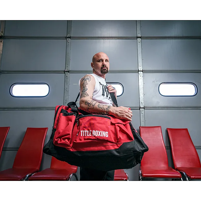 Спортивна сумка TITLE Boxing Deluxe Gear Bag Red (70л.)