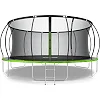 Батут Zipro Jump Pro Premium с внутренней сеткой 16 футов 496 см черно-зеленый