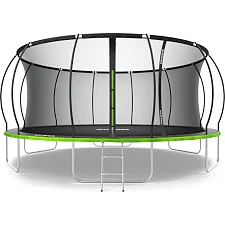 Батут Zipro Jump Pro Premium с внутренней сеткой 16 футов 496 см черно-зеленый