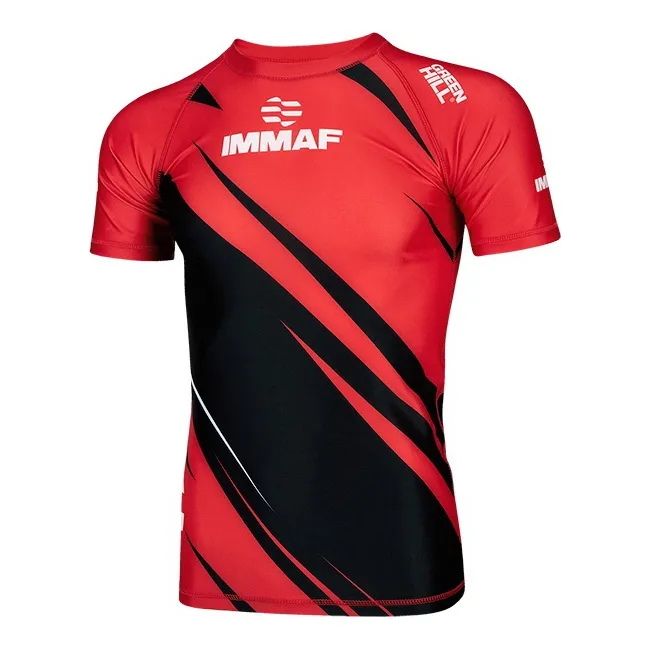 Рашгард для ММА Green Hill RASH GUARD RGI-4021 IMMAF (Красный)