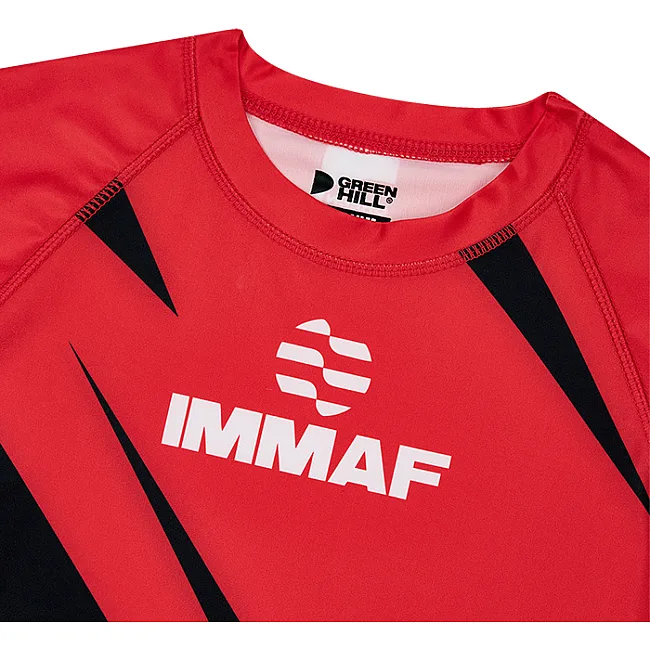Рашгард для ММА Green Hill RASH GUARD RGI-4021 IMMAF (Красный)