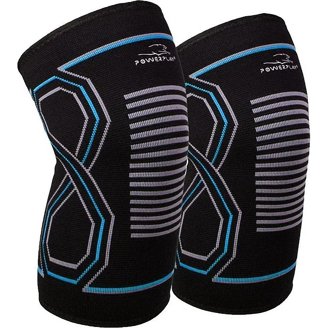 Наколенники спортивные PowerPlay PP-4099 Knee Support Черно/Синие (пара)