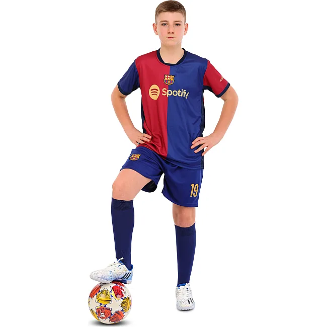 Футбольна форма дитяча із символікою клубу BARCELONA YAMAL 19 домашня 2025 SP-SPORT CO-4628