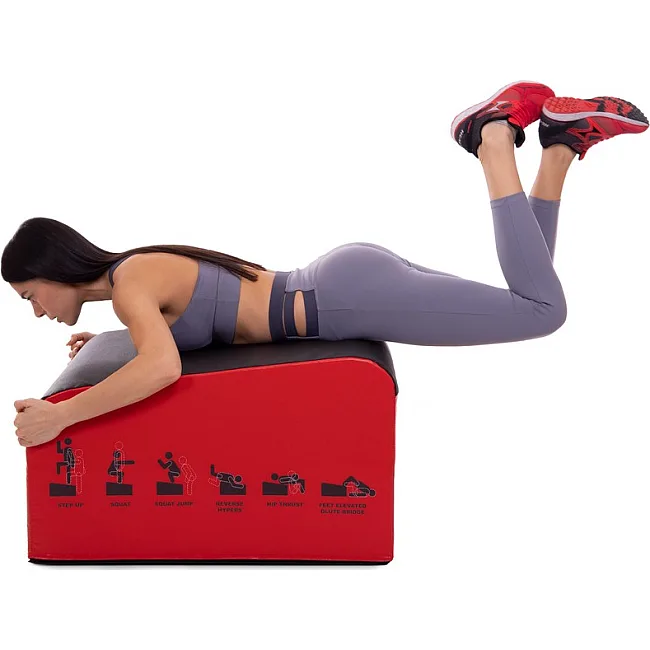 Бокс пліометричний тумба для кросфіту Пліобокс Plyo box ZELART FI-3632 1шт 76-76-36/46см