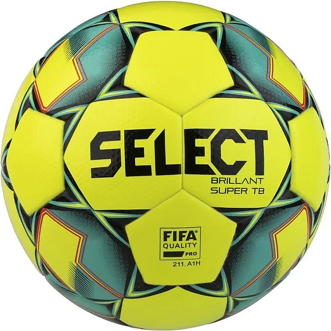 Мяч футбольный Select Brillant Super TB FIFA желто-зеленый 5