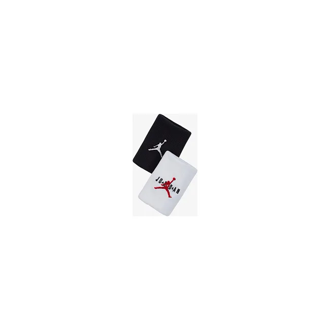 Напульсник Nike JORDAN JUMPMAN TERRY WRIST BANDS 2 PK чорний, білий, червон OSFM