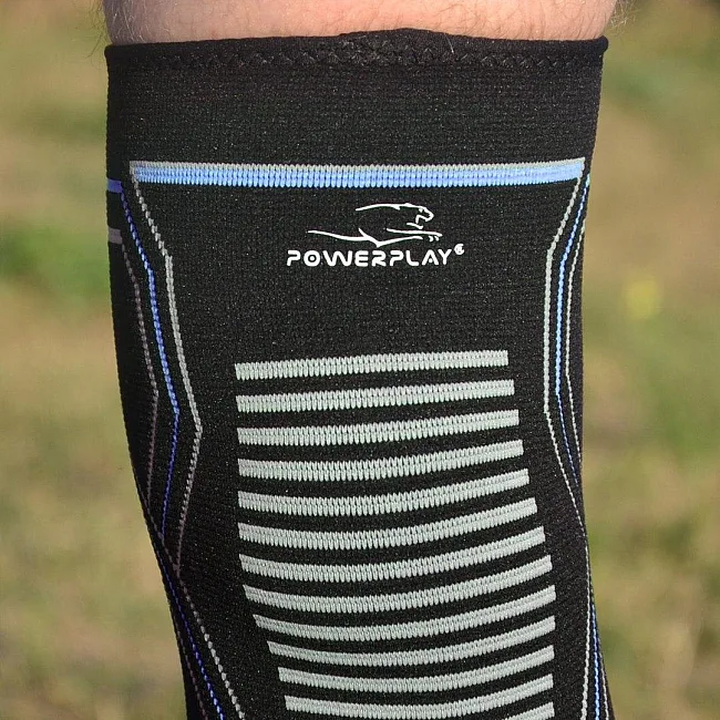 Наколенники спортивные PowerPlay PP-4099 Knee Support Черно/Синие (пара)