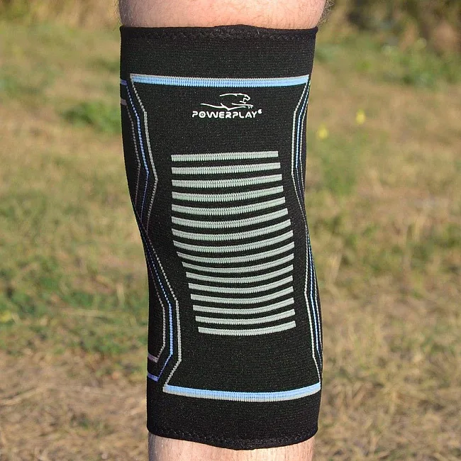 Наколенники спортивные PowerPlay PP-4099 Knee Support Черно/Синие (пара)