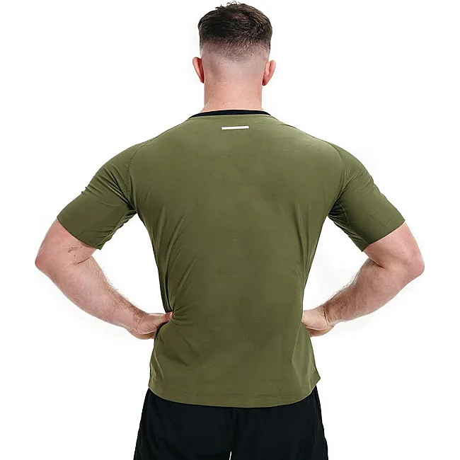 Мужская футболка RDX M1 с эффектом сауны Army Green