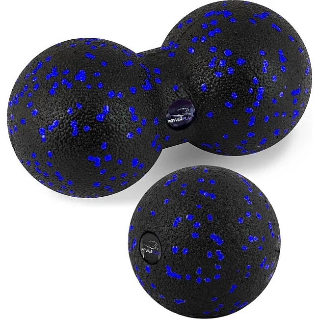 Набір м'ячів для масажу та йоги PowerPlay PP_4090 EPP (Комплект з 2 штук) Blue