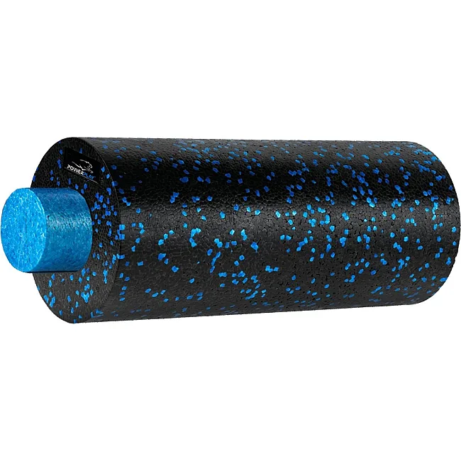 Массажный набор PowerPlay PP_4015 EPP Foam Roller Set 4in1 (2-я роллы + 2-я мячи) Черно-синий