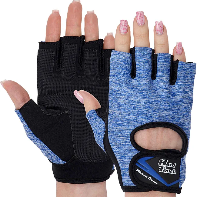 Тренировочные перчатки для фитнеса HARD TOUCH FG-003 (Синий)