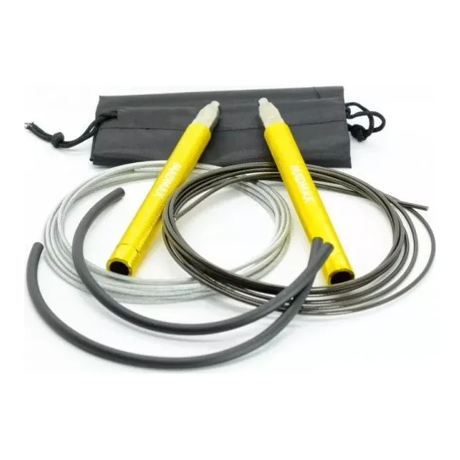 Скакалка скоростная на алюминиевая подшипниках MadMax MFA-286 Speed jump rope Yellow