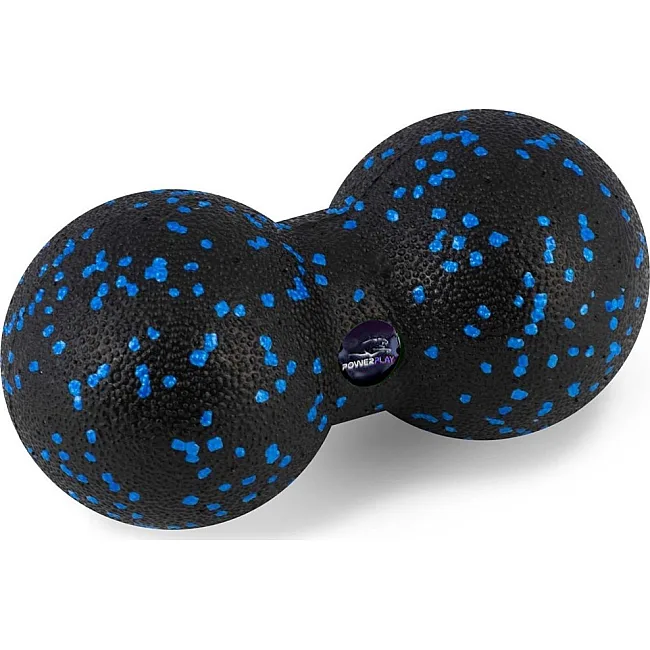 Массажный набор PowerPlay PP_4015 EPP Foam Roller Set 4in1 (2-я роллы + 2-я мячи) Черно-синий