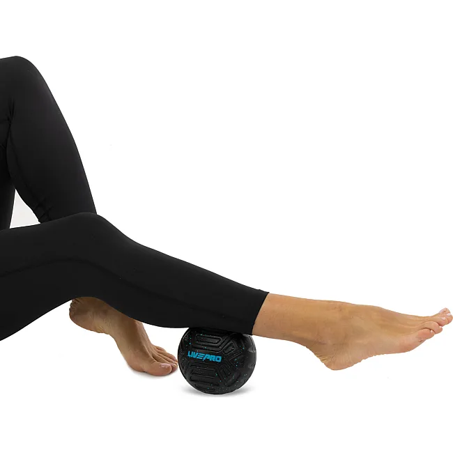 М'яч масажний для МФР LivePRO Target massage ball LP8508 ø12,5см (Чорний)