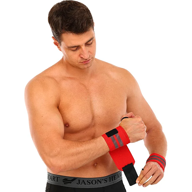 Кистевые бинты STRENGTH WRIST WRAPS MUTE MT-9188-3 2штуки (Оранжевый)