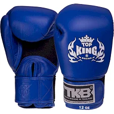 Перчатки для бокса кожаные TOP KING Ultimate AIR TKBGAV 8-18унций (Синий)