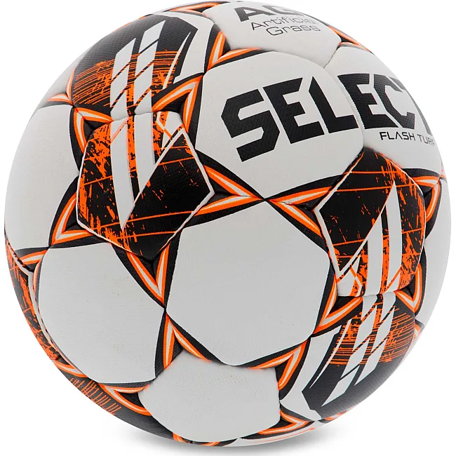 Футбольный мяч
 SELECT FLASH TURF FIFA BASIC V23 FLASH-TURF-WOR №4 (Белый-оранжевый)