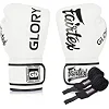 Боксерские перчатки Fairtex BGVG1 White (бинты в комплекте)