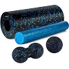 Масажний набір PowerPlay PP_4015 EPP Foam Roller Set 4in1 (2-ва роли + 2-ва м'ячі) Чорно-синій