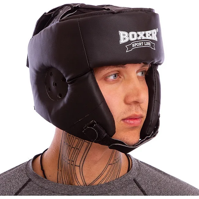 Боксерский шлем Boxer (кожвинил)