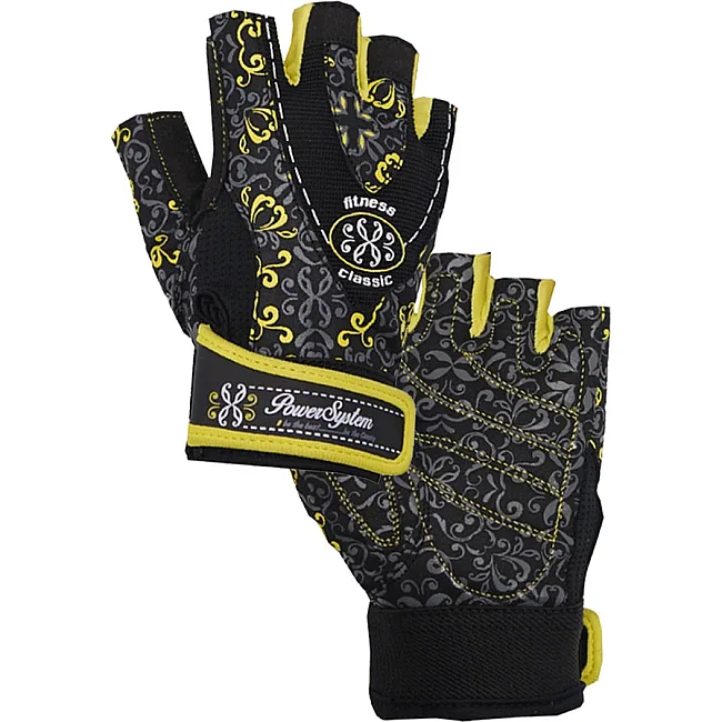 Фитнес перчатки POWER SYSTEM PS-2910 Classy Женские Yellow
