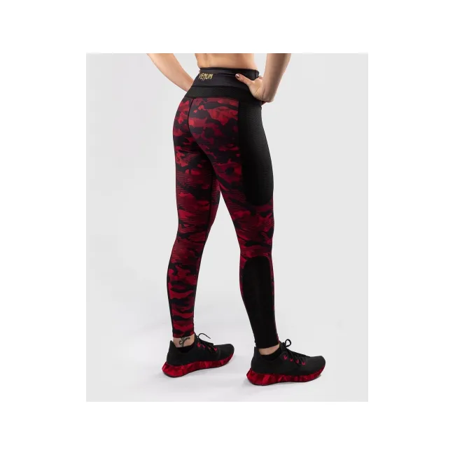 Женские леггинсы Venum Defender Leggings Black Red