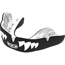 Капа для бокса с индивидуальной подгонкой OPRO Instant Custom Fit Jaws Black White White