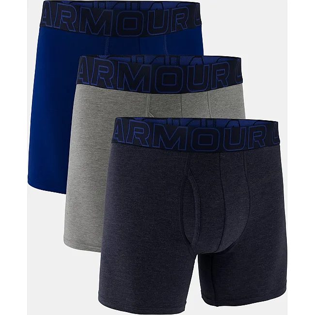 Чоловічі труси UNDER ARMOUR Performance Cotton 6 3 Pack Midnight Navy Steel Full Heather Castlerock