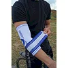 Налокотник-бандаж POWER SYSTEM PS-6007 Pro White/Blue (1шт)