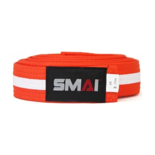 Пояс для кимоно SMAI с белой полосой посередине (оранжевый) SMAI SM B001OW