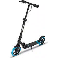 Самокат двухколесный RAZZO CITY 200 мм. алюминиевый HUL1-200 Black/Blue