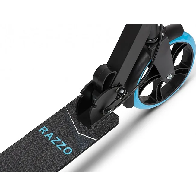 Самокат двухколесный RAZZO CITY 200 мм. алюминиевый HUL1-200 Black/Blue