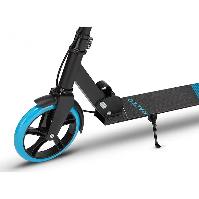 Самокат двухколесный RAZZO CITY 200 мм. алюминиевый HUL1-200 Black/Blue