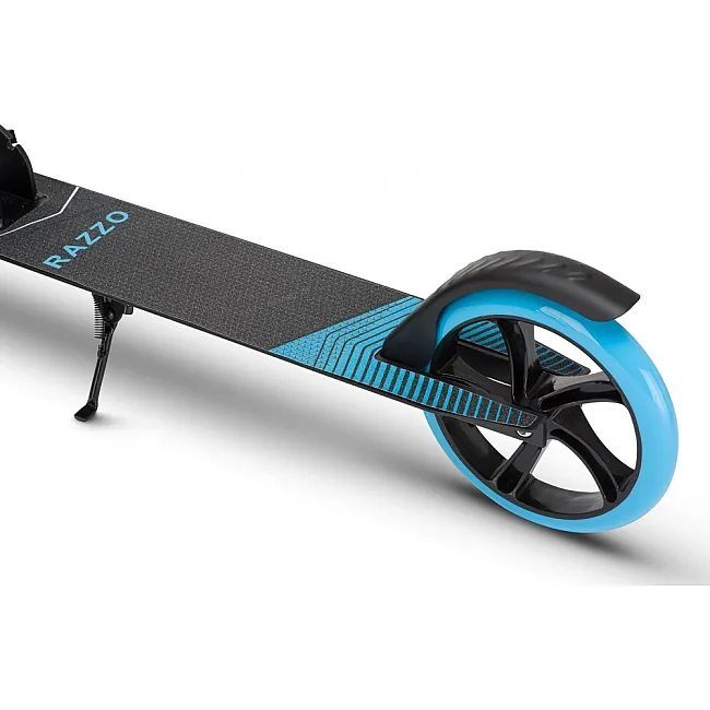 Самокат двухколесный RAZZO CITY 200 мм. алюминиевый HUL1-200 Black/Blue