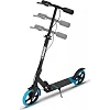 Самокат двухколесный RAZZO CITY 200 мм. алюминиевый HUL1-200 Black/Blue