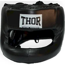Шлем с бампером THOR NOSE PROTECTION 707 Кожа / черный