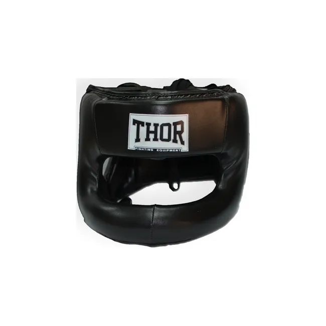 Шлем с бампером THOR NOSE PROTECTION 707 Кожа / черный