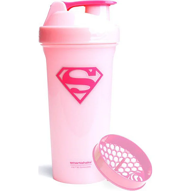 Спортивный шейкер SMARTSHAKE Lite 800мл DC Supergirl
